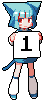 girl holding the number 1