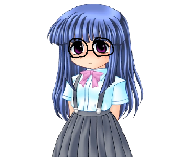 rika with glasses